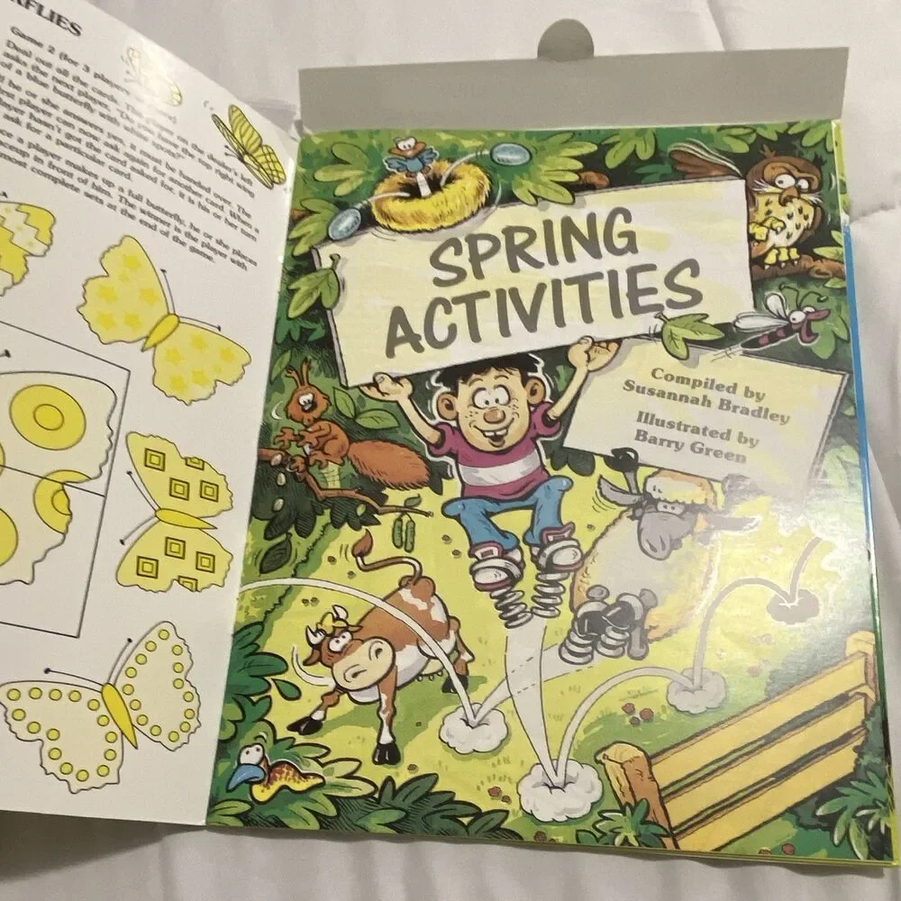 Henderson Spring Science & Nature Activity Fun Pack Puzzle Book w/ Postcards 90s